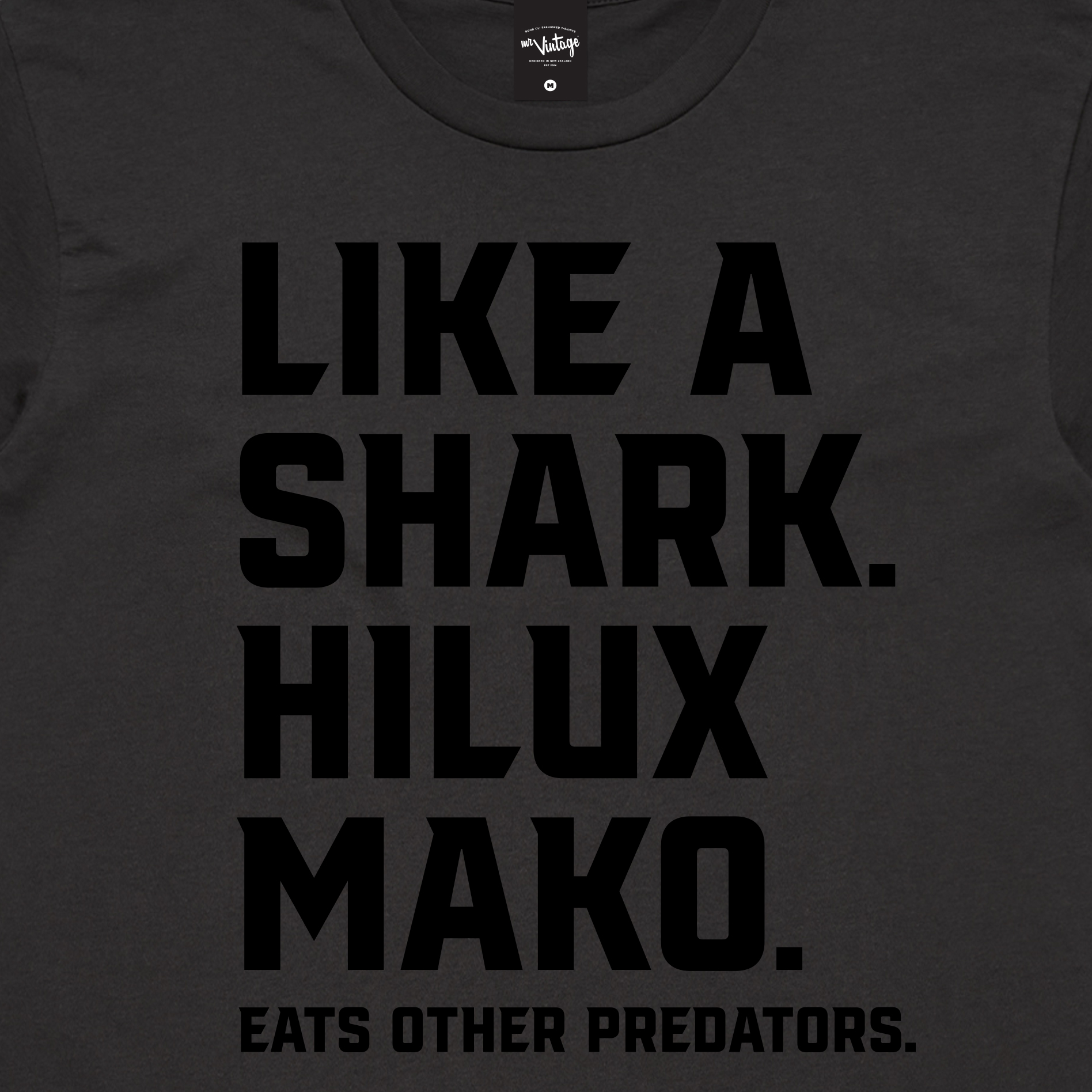 Toyota Hilux Mako Limited Edition black t-shirt - Image 2