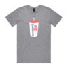 Longest Drink Cup Men's Grey T-shirt