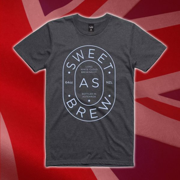 Sweet As Brew Mens T-Shirt - Asphalt