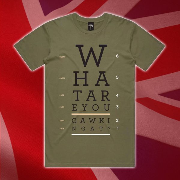 Gawking At army green t-shirt