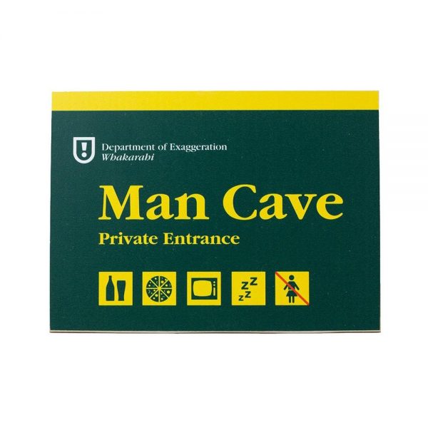 Man Cave A5 Wooden Sign