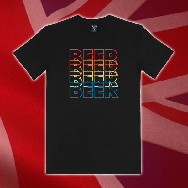 BBBEER Bright Men’s Black T-shirt