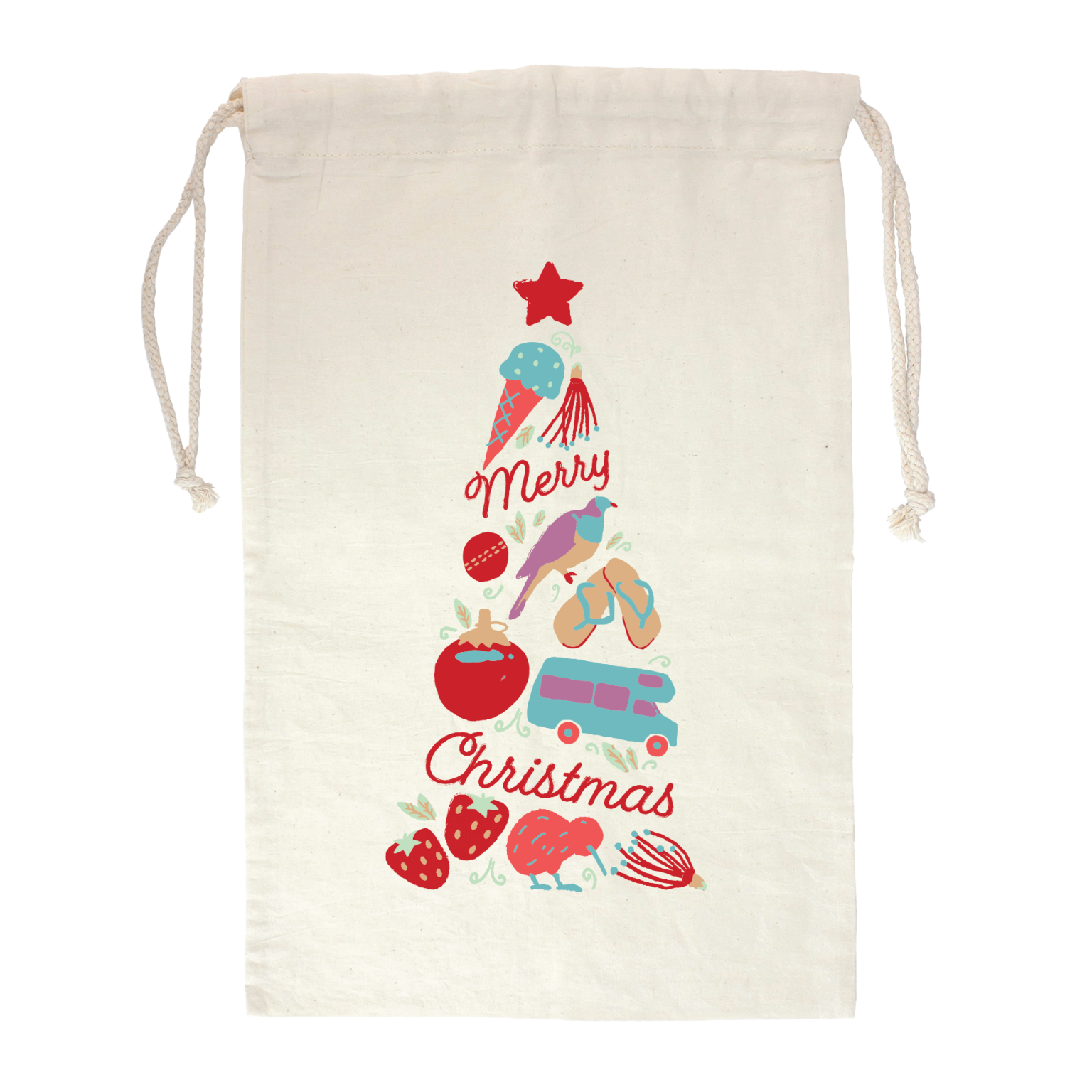 Santa Sack Kiwi Summer - Mr Vintage New Zealand