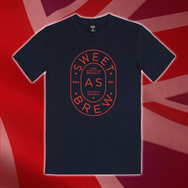Sweet As Brew Mens Navy T-shirt King Size
